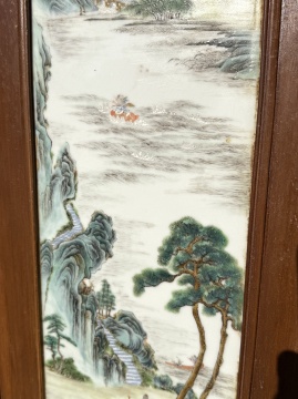 Chinese Famille Rose Porcelain Plaques, Qianlong Period (1736-1795)