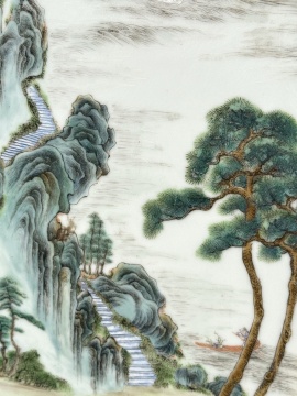 Chinese Famille Rose Porcelain Plaques, Qianlong Period (1736-1795)
