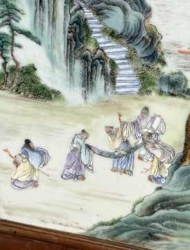 Chinese Famille Rose Porcelain Plaques, Qianlong Period (1736-1795)