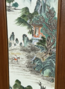 Chinese Famille Rose Porcelain Plaques, Qianlong Period (1736-1795)