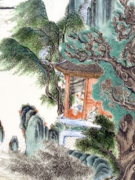 Chinese Famille Rose Porcelain Plaques, Qianlong Period (1736-1795)