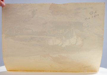 Andrew Wyeth (American, 1917-2009) "Adam and His Wagon, 1940"