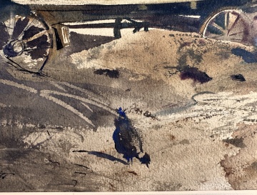 Andrew Wyeth (American, 1917-2009) "Adam and His Wagon, 1940"