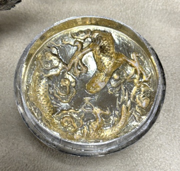 Chinese Silver Tea Pot, Sugar, & Creamer