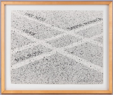Ed Ruscha (American, b. 1937) Van Ness, Santa Monica, Vine, Melrose