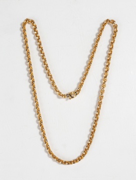 18K Gold Fancy Link Necklace