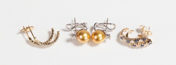 Three Pairs of Earrings