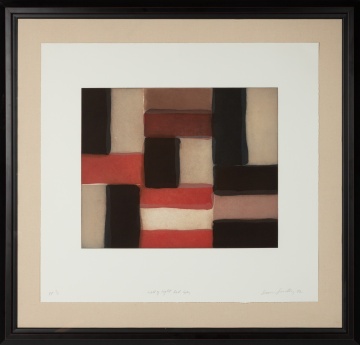 Sean Scully (American/Irish, b. 1945) "Wall of Light Red Grey, 2002"