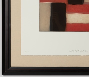 Sean Scully (American/Irish, b. 1945) "Wall of Light Red Grey, 2002"