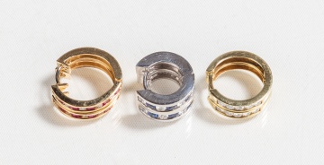 Three Pairs of Earrings