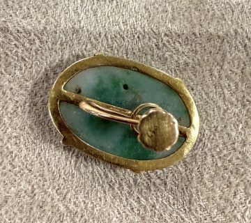 14K Gold & Jade Cufflinks, Earrings, & Pendants