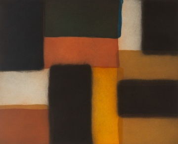 Sean Scully (American/Irish, b. 1945) "Wall of Light Blue Corner, 2010"