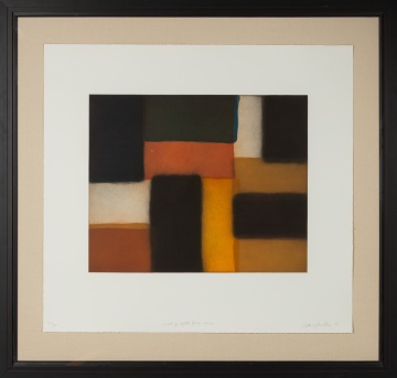 Sean Scully (American/Irish, b. 1945) "Wall of Light Blue Corner, 2010"