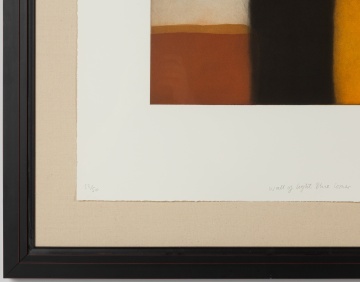 Sean Scully (American/Irish, b. 1945) "Wall of Light Blue Corner, 2010"