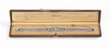 Art Deco Platinum, Diamond, & Sapphire Bracelet