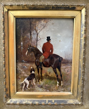 Scott Leighton (American, 1849-1898) Fox Hunter, 1898