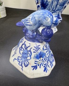 Three Delft Covered Vases