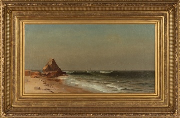 William Huston (American, 1832-1920) Seascape