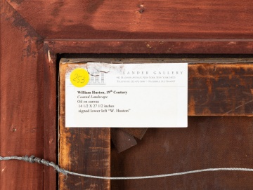 William Huston (American, 1832-1920) Seascape