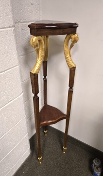 Classical Empire Style Pedestal with Swans