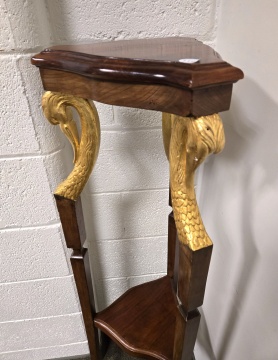 Classical Empire Style Pedestal with Swans