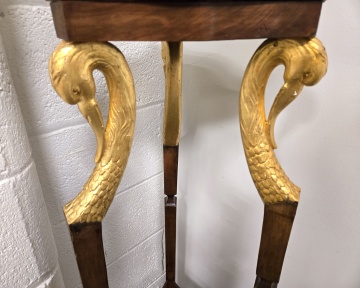 Classical Empire Style Pedestal with Swans