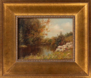 Burr H. Nicholls (American, 1848-1915) "The Old Swimming Hole"