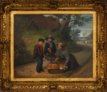 William Bromley (British, 1818-1888) Woman and Children