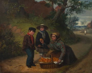 William Bromley (British, 1818-1888) Woman and Children