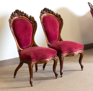 John Henry Belter Rosalie Arm Chair & Side Chairs