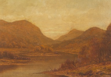 Charles Wilson Knapp (American, 1823-1900) On the Susquehanna