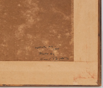 Carl W. Peters (American, 1897-1980) Study of Western, New York, 1947