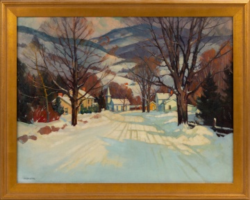 Clifford Ulp (American, 1885-1957) Winter Landscape, Western New York