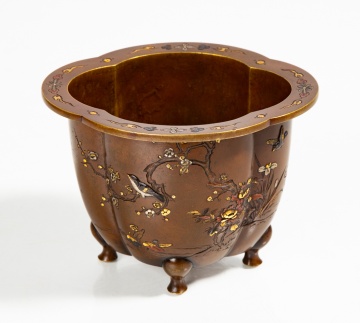 Japanese Mixed Metal Jardiniere