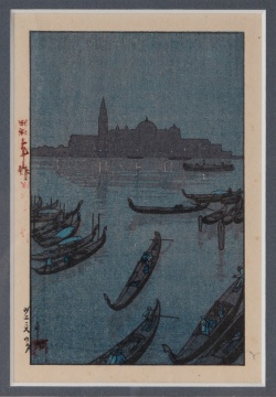 Hiroshi Yoshida (Japanese, 1876-1950) "Evening in Venice"