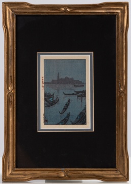 Hiroshi Yoshida (Japanese, 1876-1950) "Evening in Venice"