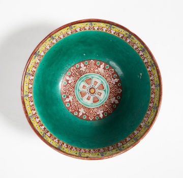 Chinese Famille Rose Porcelain Bowl, Bencharong Style