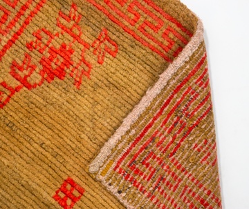 Antique Tibetan Sitting Rug & Khaden Sleeping Rug