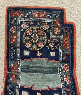 Two Tibetan Horse Saddle Covers & Horse Head Cover