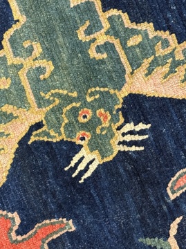 Tibetan Sitting Rug & Fragment