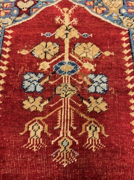 Antique Turkish Kula Prayer Rug