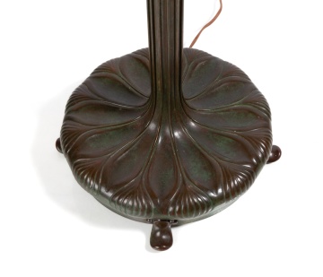 An Exceptional Tiffany Studios 22-Inch Peony Lamp