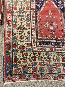 Antique Turkish Kula Prayer Rug