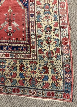 Antique Turkish Kula Prayer Rug