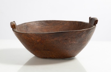 Iroquois Burl Effigy Bowl