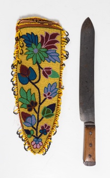 Ojibwe Beaded Knife Case