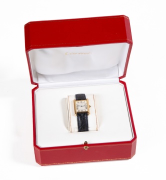 Cartier 18K Gold Tank Louis Wristwatch, Ref. 1140