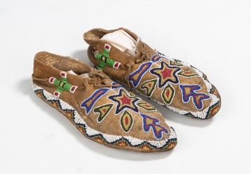 Prairie Style Beaded Moccasins