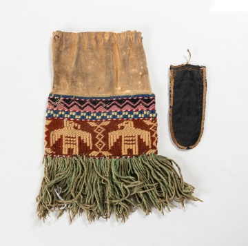 Native American Thunder Birds Pouch & Great Lakes Beaded Case