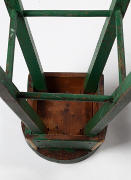 Pair of Painted Wooden Stools